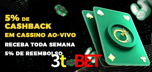 Promoções do cassino ao Vivo 3t bet